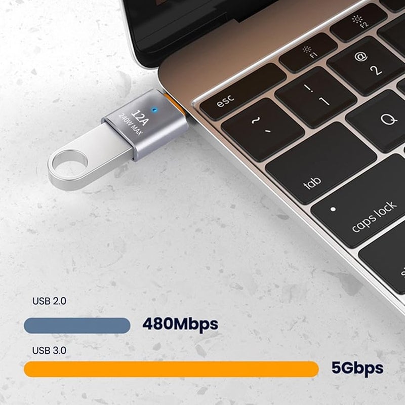 Type C to USB 2.0 Adapter for Data Transfer and Charging Color A - Image 5